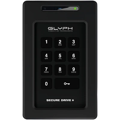Glyph SecureDrive+ Professional Encrypted Hard Drive with Keypad