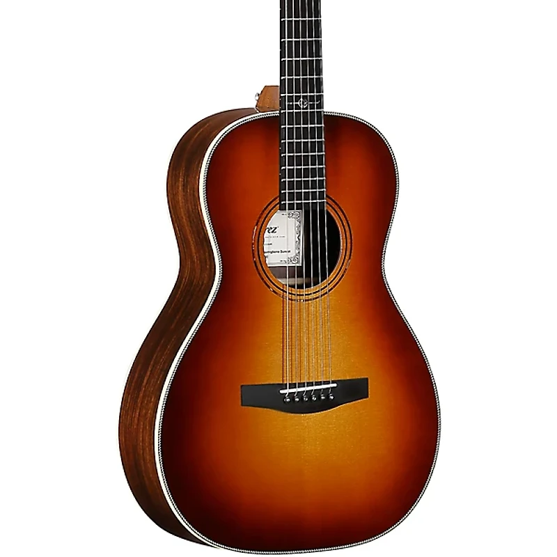 Alvarez LP70e Herringbone Laureate Series Parlor Acoustic-Electric Guitar Sunset