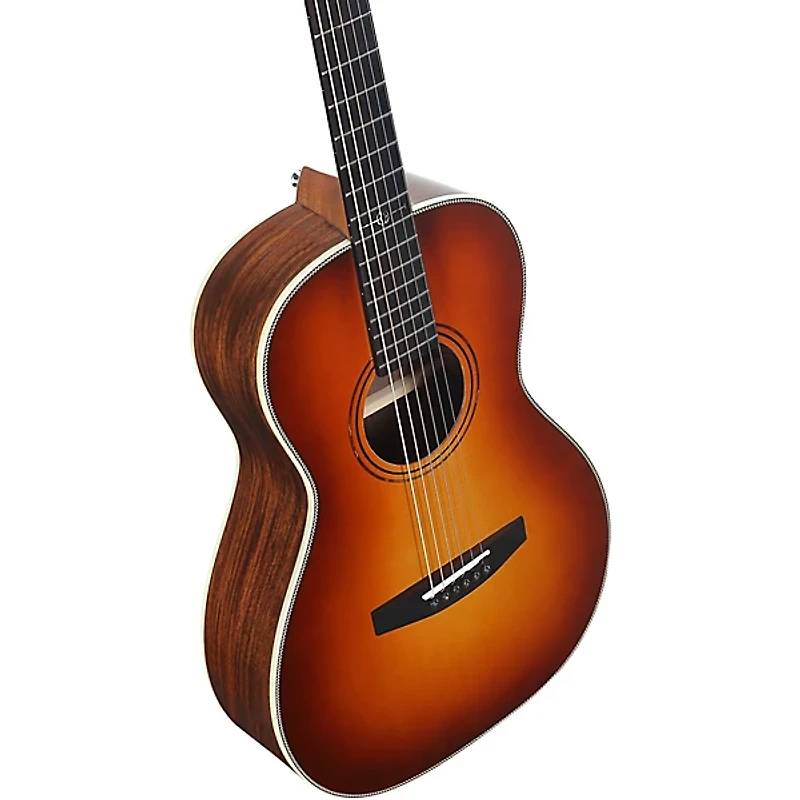 Alvarez LP70e Herringbone Laureate Series Parlor Acoustic-Electric Guitar Sunset