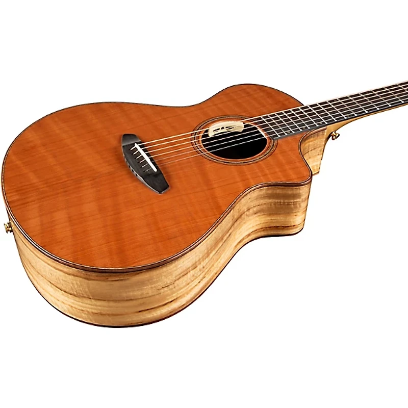Breedlove Oregon Figured Redwood-Myrtlewood Concert Acoustic-Electric Guitar Natural