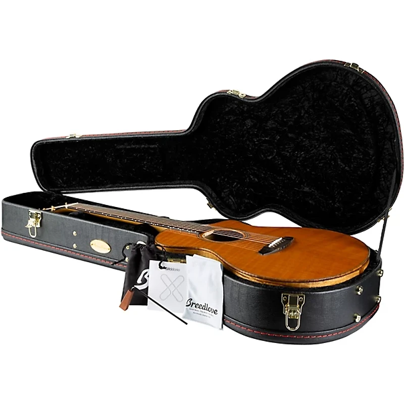 Breedlove Oregon Figured Redwood-Myrtlewood Concert Acoustic-Electric Guitar Natural