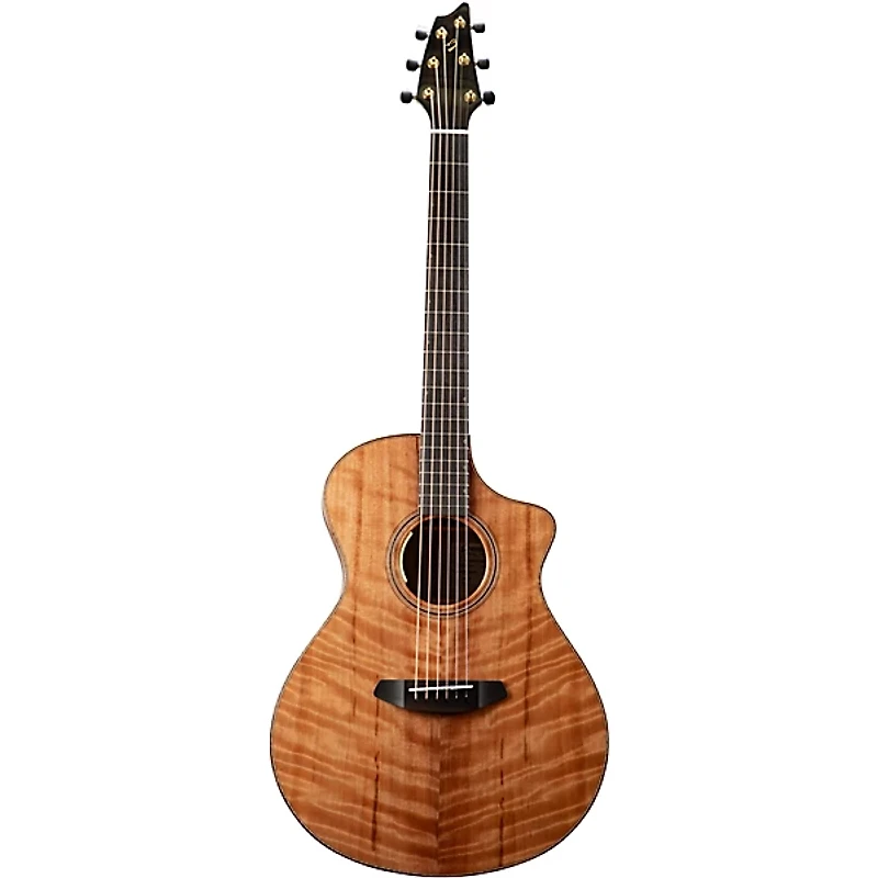 Breedlove Oregon Figured Redwood-Myrtlewood Concert Acoustic-Electric Guitar Natural