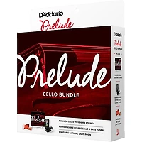 D'Addario Prelude Cello Bundle 4/4 Size, Medium