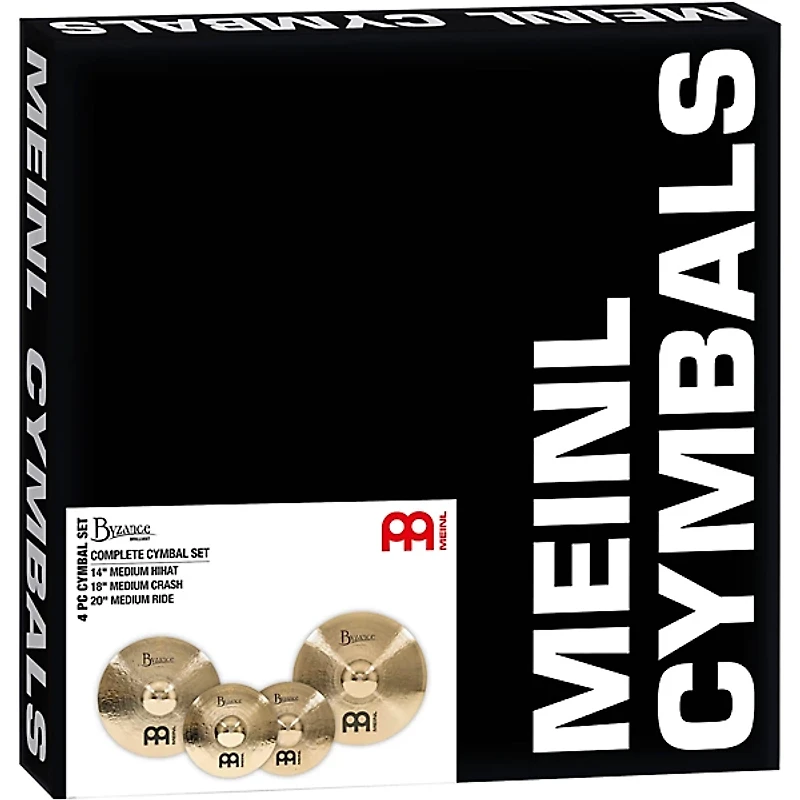 MEINL Byzance Brilliant Complete Cymbal Set
