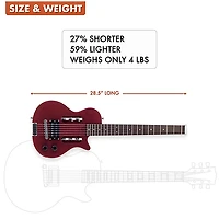 Traveler Guitar EG-1 Studio Electric Guitar Satin Red
