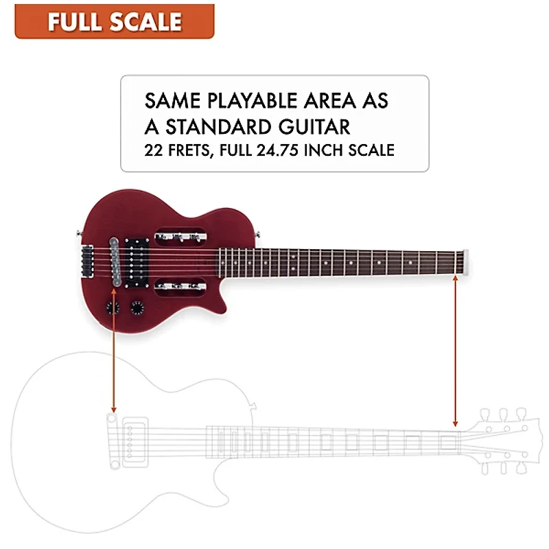 Traveler Guitar EG-1 Studio Electric Guitar Satin Red