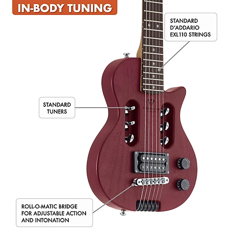Traveler Guitar EG-1 Studio Electric Guitar Satin Red