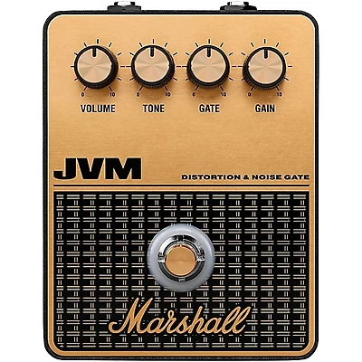 Marshall JVM Distortion and Overdrive Effects Pedal Black and Gold