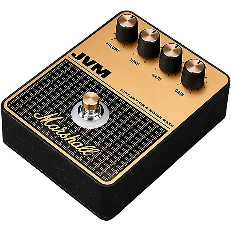 Marshall JVM Distortion and Overdrive Effects Pedal Black and Gold