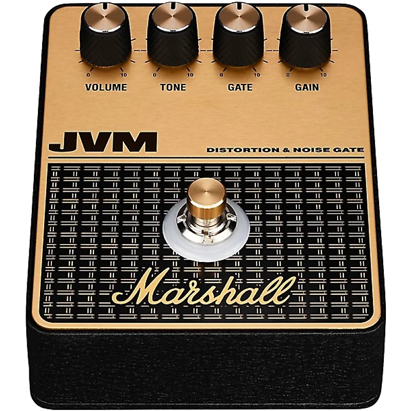 Marshall JVM Distortion and Overdrive Effects Pedal Black and Gold