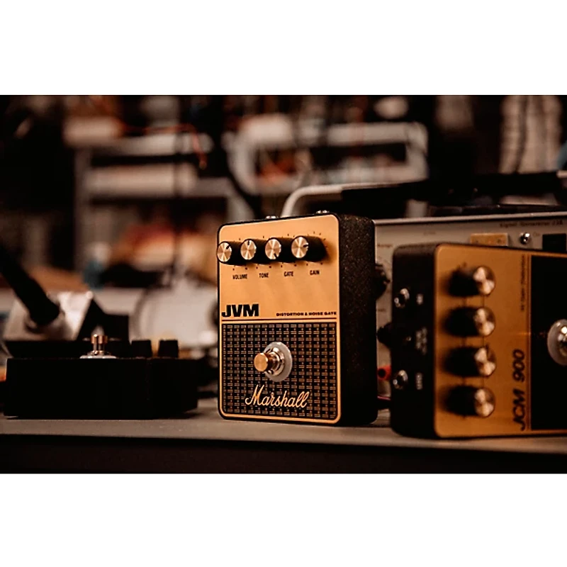 Marshall JVM Distortion and Overdrive Effects Pedal Black and Gold