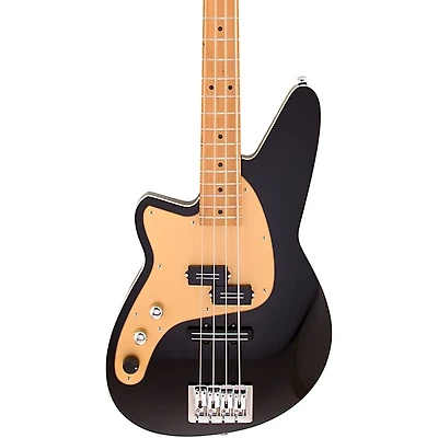Reverend Decision Left-Handed P Bass Midnight Black