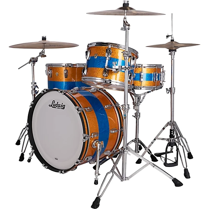 Ludwig Classic Maple 3-Piece Fab Shell Pack With 22" Bass Drum