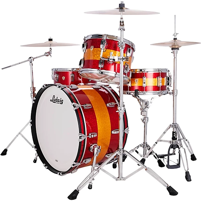 Ludwig Classic Maple 3-Piece Pro Beat Shell Pack With 24" Bass Drum