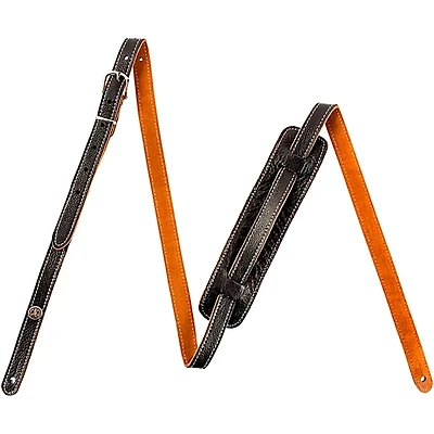 Dunlop Rev. Willy's Signature Vintage Leather Guitar Strap Black