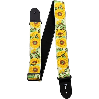 Perri's Jacquard Sunflower Garden Guitar Strap 2 in.