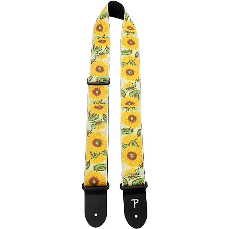 Perri's Jacquard Sunflower Garden Guitar Strap 2 in.