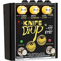 Eventide Knife Drop Fuzz Octave With Monophonic Synth Effects Pedal Black