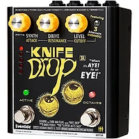 Eventide Knife Drop Fuzz Octave With Monophonic Synth Effects Pedal Black