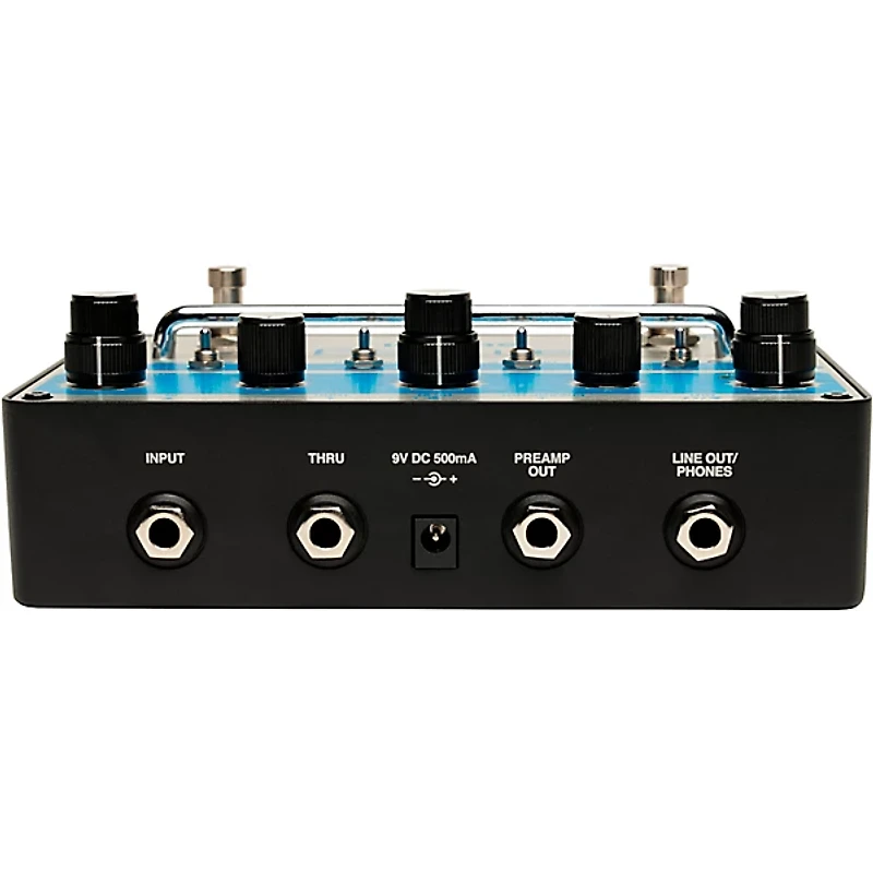 Ampeg SGT-DI Blue Line Anniversary Edition All-in-One Bass Box Effects Pedal Silver and Blue