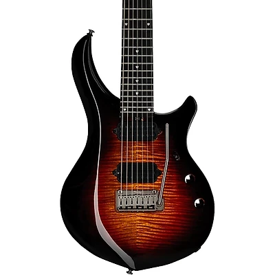 Sterling by Music Man MAJ270 Majesty 7 DiMarzio John Petrucci Signature 7-String Electric Guitar - Tiger Eye
