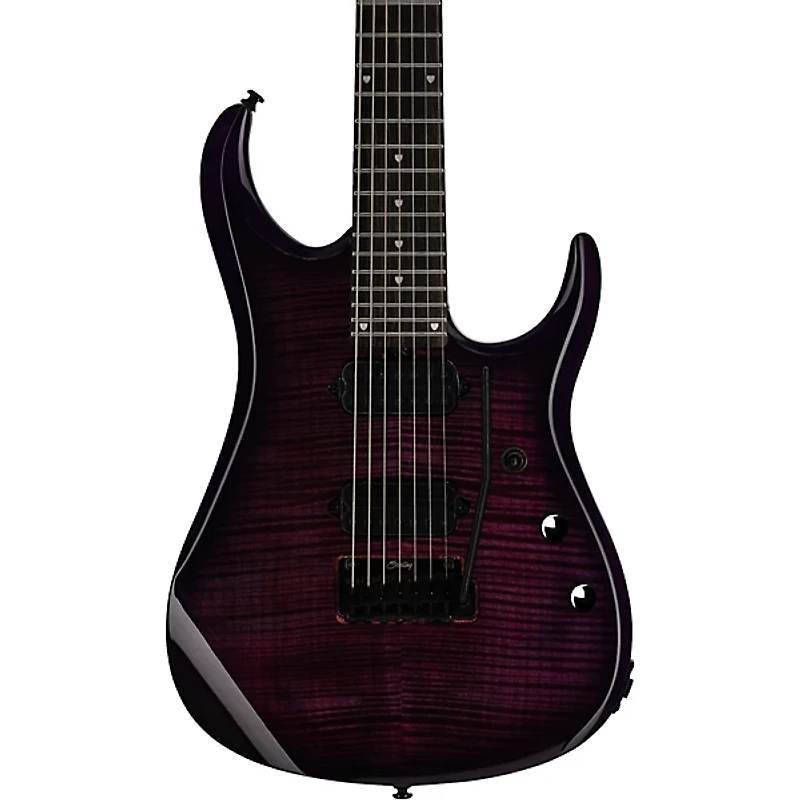 Sterling by Music Man JP157 7-String Electric Guitar With DiMarzio Pickups Purple Nebula