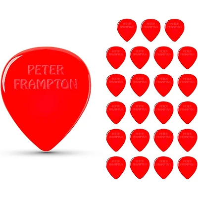 Dunlop Peter Frampton Vintage Jazz Teardrop Red Picks 2.08 mm 24 Pack