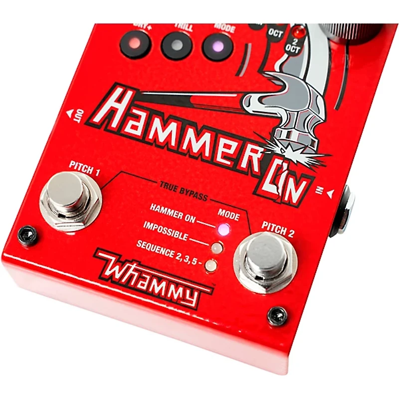 DigiTech HammerOn Pitch Octave Effects Pedal Red