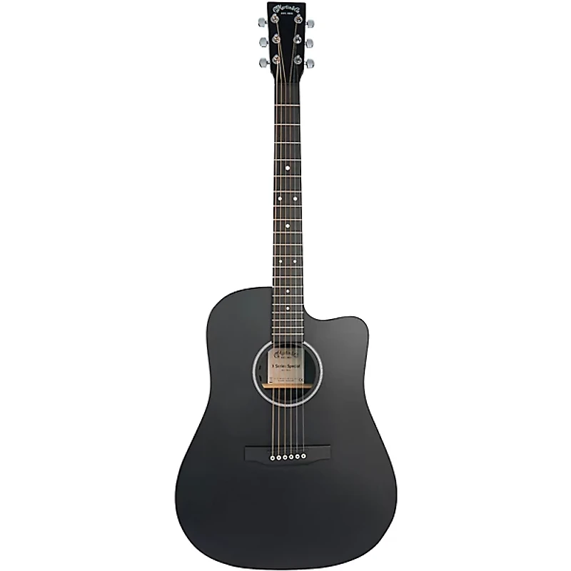 Martin Special DC-X1E Black HPL Dreadnought Acoustic-Electric Guitar Black