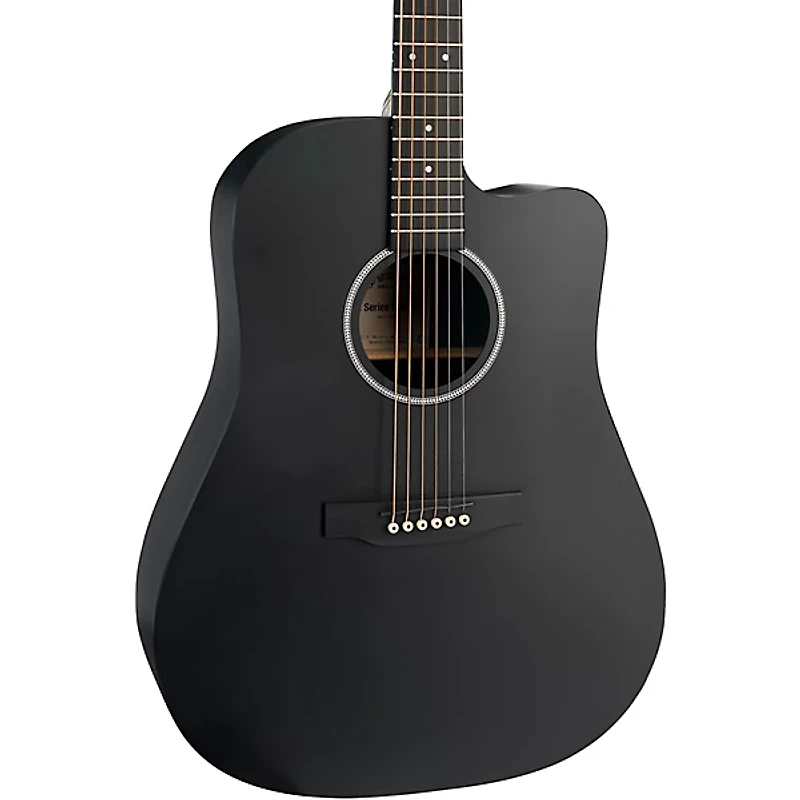 Martin Special DC-X1E Black HPL Dreadnought Acoustic-Electric Guitar Black