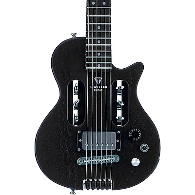Traveler Guitar EG-1 Mod-X Electric Hybrid Travel Guitar Black Satin