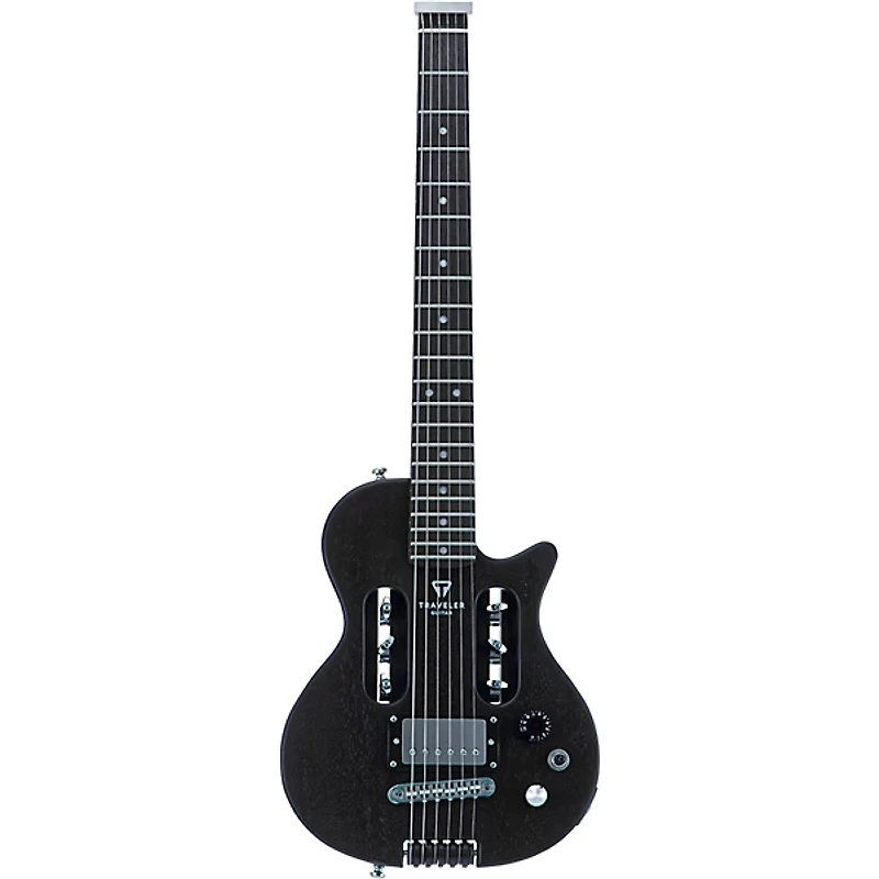 Traveler Guitar EG-1 Mod-X Electric Hybrid Travel Guitar Black Satin