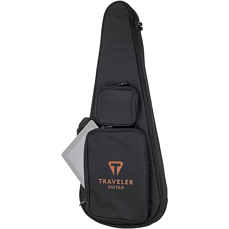 Traveler Guitar EG-1 Mod-X Electric Hybrid Travel Guitar Black Satin