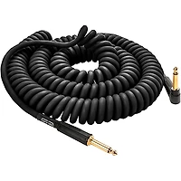 MXR 30' Coil Instrument Cable Straight to Angle 30 ft. Black