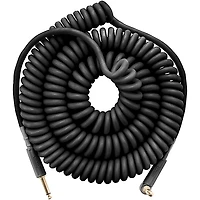 MXR 30' Coil Instrument Cable Straight to Angle 30 ft. Black