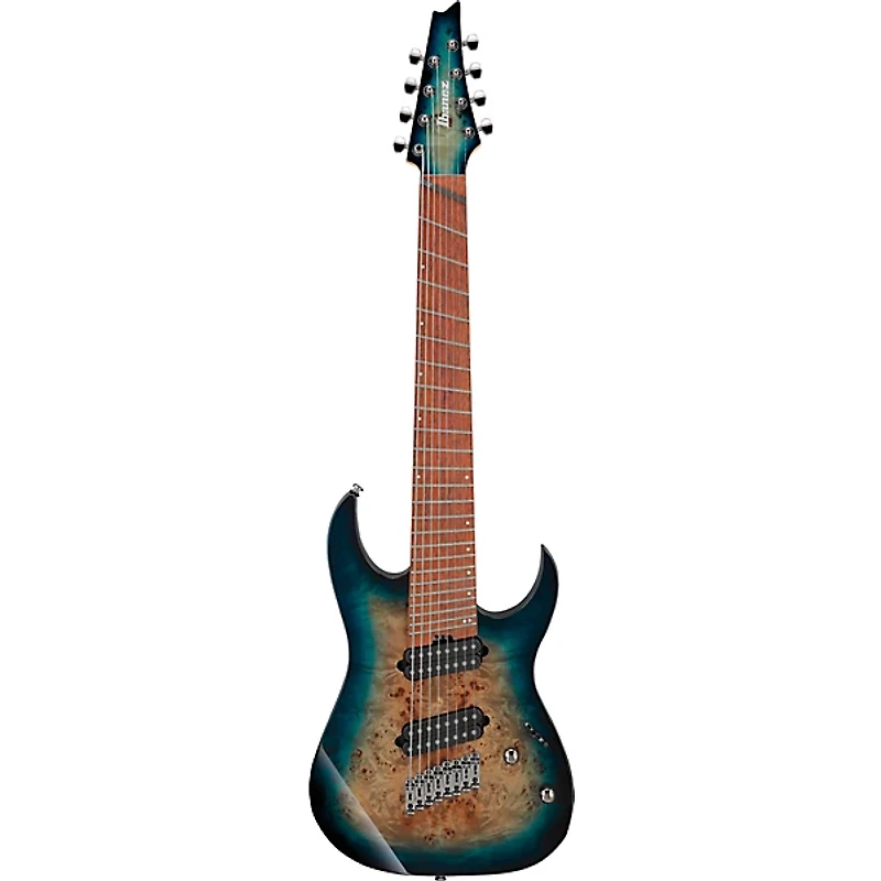Ibanez RGMS8PB Multiscale 8-String Electric Guitar Cosmic Blue Starburst
