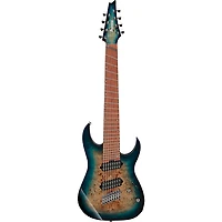 Ibanez RGMS8PB Multiscale 8-String Electric Guitar Cosmic Blue Starburst