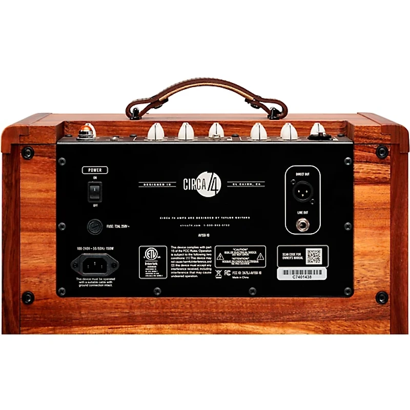 Circa 74 AV150-10 Acoustic Guitar and Vocal Amplifier with Amp Stand - Select Koa