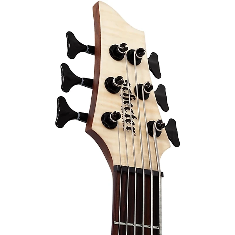 Schecter Guitar Research Charles Berthoud CB-6 Left-Handed 6-String Electric Bass Natural Satin
