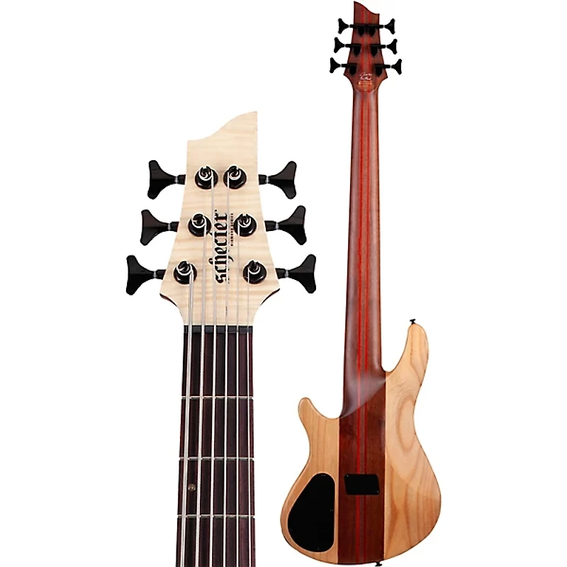 Schecter Guitar Research Charles Berthoud CB-6 6-String Electric Bass Guitar Natural Satin