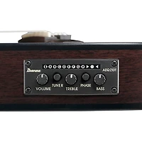 Ibanez FRH20QMN Quilted Maple Top Nylon-String Acoustic-Electric Guitar Cosmic Blue Sunburst