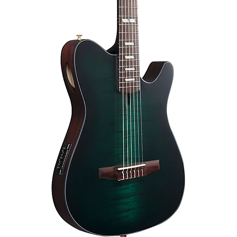 Ibanez FRH20FMN Flamed Maple Top Nylon-String Acoustic-Electric Guitar
