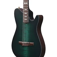 Ibanez FRH20FMN Flamed Maple Top Nylon-String Acoustic-Electric Guitar