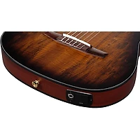 Ibanez FRH20SMN Spalted Maple Top Nylon-String Acoustic-Electric Guitar Tobacco Burst