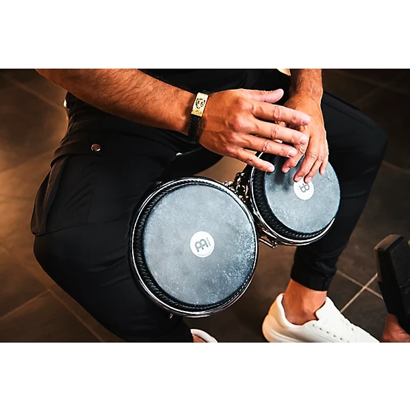MEINL Diego Gale Signature Premium Fiberglass Bongos 7" and 8.5" Midnight Star