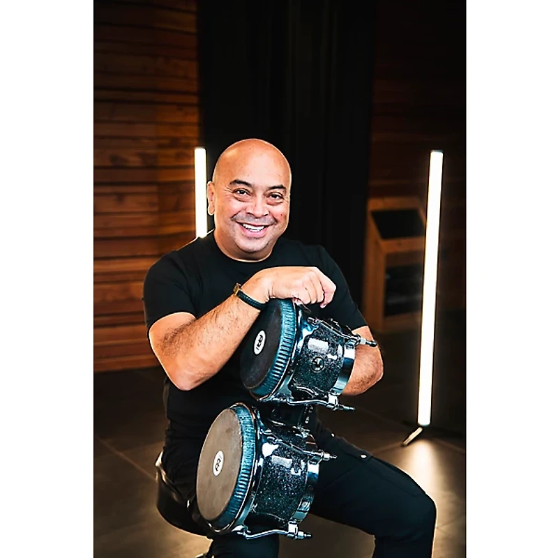 MEINL Diego Gale Signature Premium Fiberglass Bongos 7" and 8.5" Midnight Star