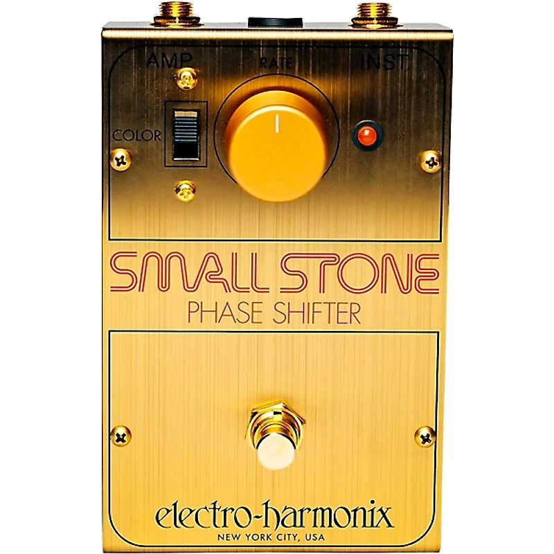 Electro-Harmonix Golden Small Stone Phase Shifter Limited Edition Effects Pedal Gold