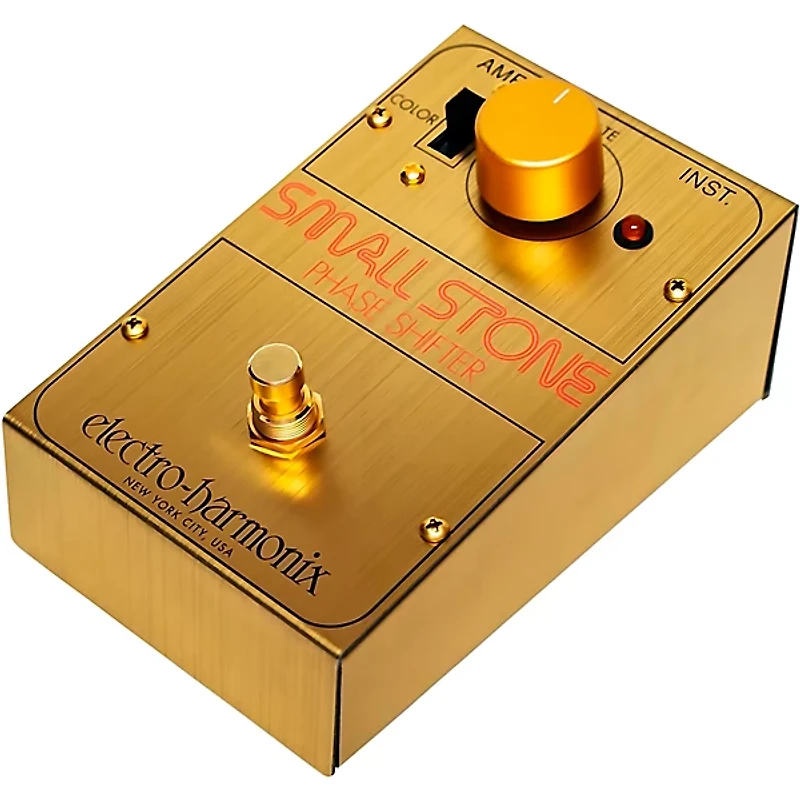 Electro-Harmonix Golden Small Stone Phase Shifter Limited Edition Effects Pedal Gold