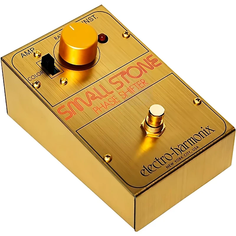 Electro-Harmonix Golden Small Stone Phase Shifter Limited Edition Effects Pedal Gold