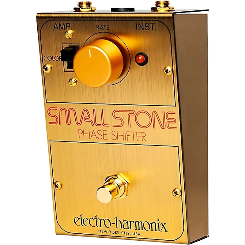Electro-Harmonix Golden Small Stone Phase Shifter Limited Edition Effects Pedal Gold